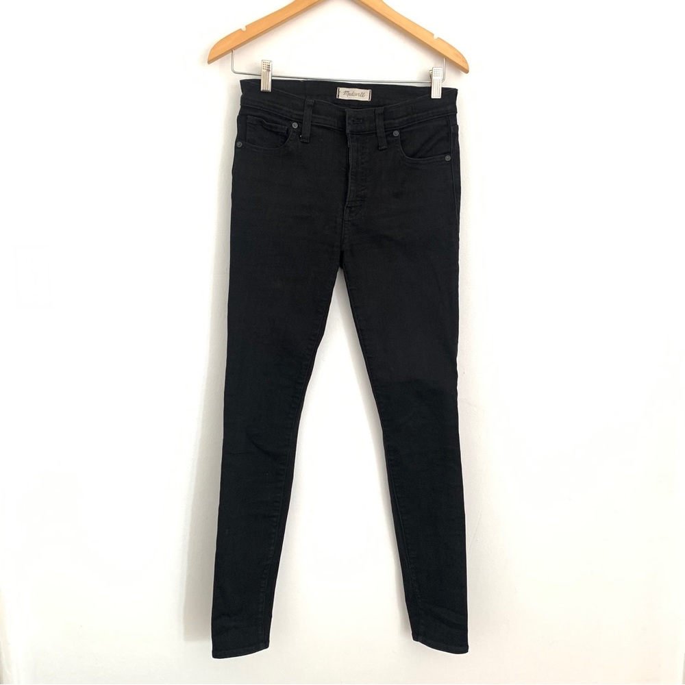 Madewell 9” High-Rise Skinny Black Stretchy Jeans 27 Tall